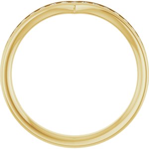 14K Yellow 1/4 CTW Lab Grown Diamond Band