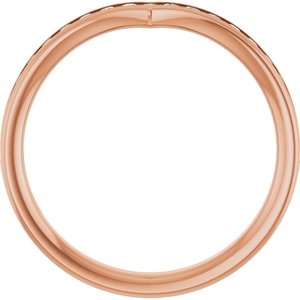 14K Rose 1/4 CTW Lab Grown Diamond Band