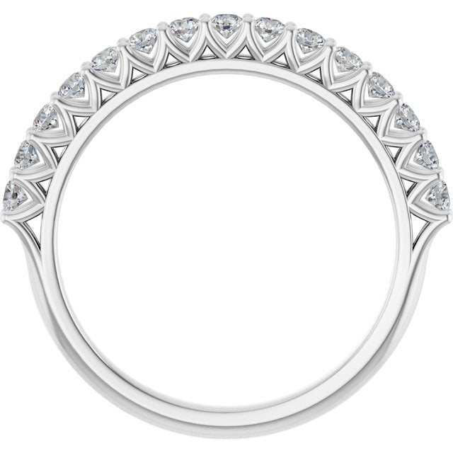 Platinum 1/2 CTW Lab-Grown Diamond Anniversary Band
