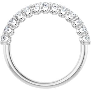 Platinum 5/8 CTW Lab-Grown Diamond Anniversary Band