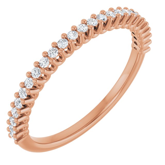 14K Rose 1/5 CTW Lab-Grown Diamond Anniversary Band