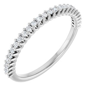 14K White 1/5 CTW Lab-Grown Diamond Anniversary Band