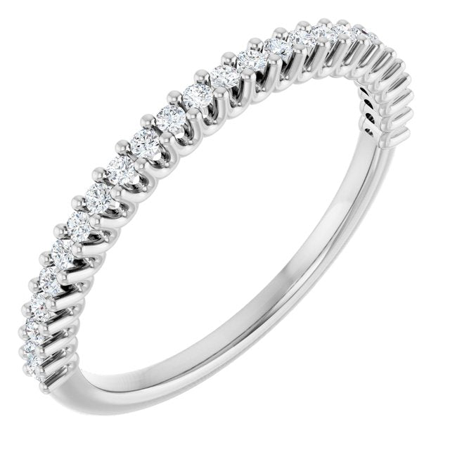 Platinum 1/5 CTW Lab-Grown Diamond Anniversary Band