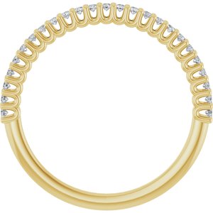14K Yellow 1/5 CTW Lab-Grown Diamond Anniversary Band