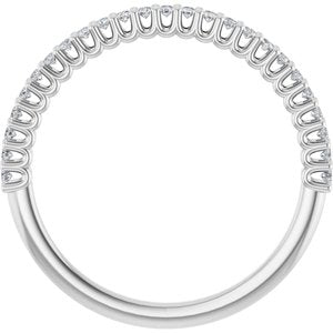 14K White 1/5 CTW Lab-Grown Diamond Anniversary Band