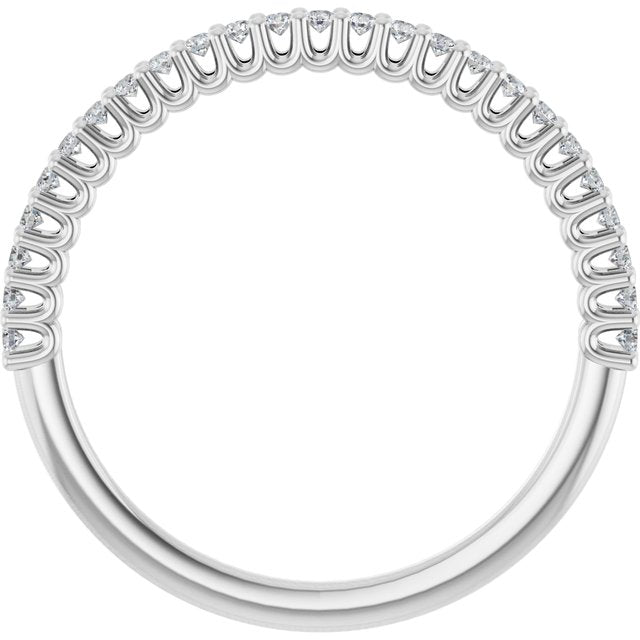 14K White 1/5 CTW Lab-Grown Diamond Anniversary Band