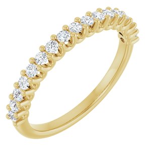 14K Yellow 1/3 CTW Lab-Grown Diamond Anniversary Band