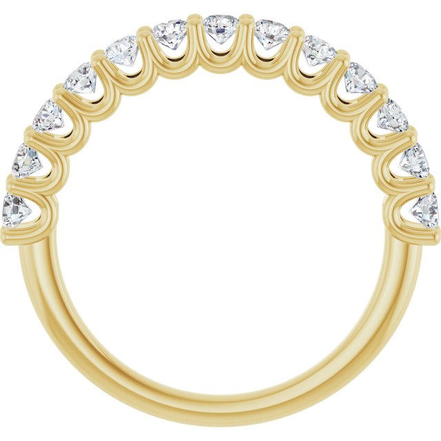 14K Yellow 9/10 CTW Lab-Grown Diamond Anniversary Band