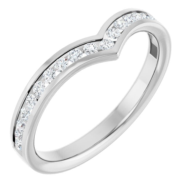 Platinum 1/4 CTW Lab Grown Diamond Band