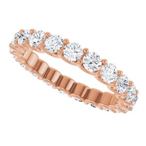 14K Rose 1 3/4 CTW Lab-Grown Diamond  Eternity Band Size 5