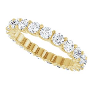 14K Yellow 1 7/8 CTW Lab-Grown Diamond  Eternity Band Size 6