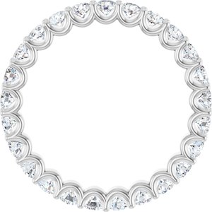 Platinum 1 3/8 CTW Lab-Grown Diamond  Eternity Band Size 6.5