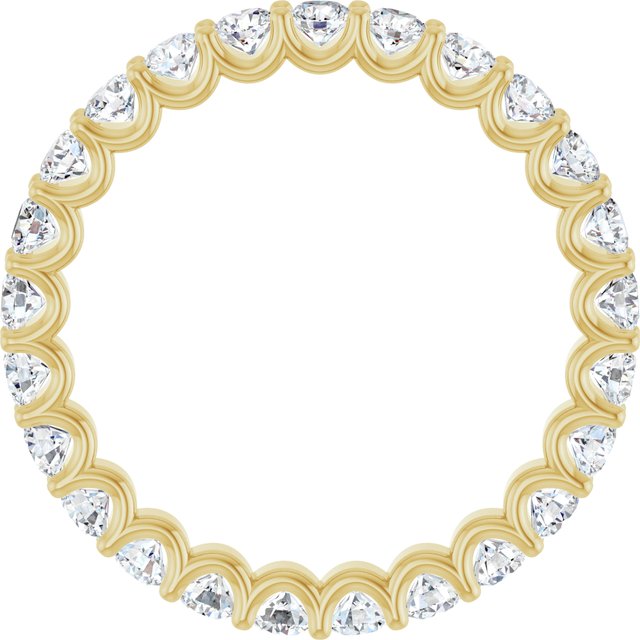 14K Yellow 1 1/2 CTW Lab-Grown Diamond  Eternity Band Size 7