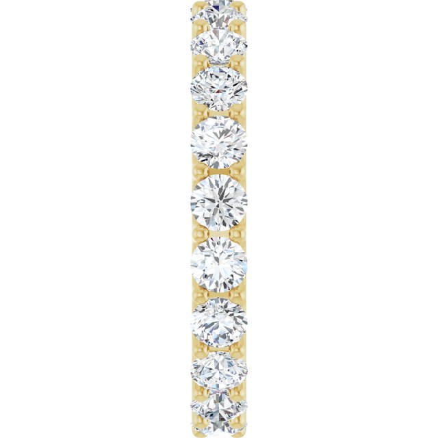 14K Yellow 1 7/8 CTW Lab-Grown Diamond  Eternity Band Size 6