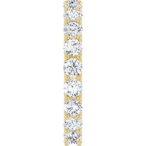 14K Yellow 2 1/5 CTW Lab-Grown Diamond  Eternity Band Size 7