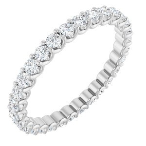 Platinum 7/8 CTW Lab-Grown Diamond  Eternity Band Size 6.5