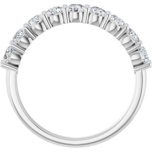 Platinum 1 CTW Lab-Grown Diamond Anniversary Band