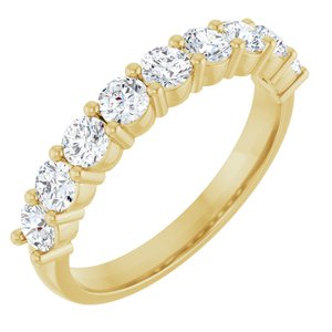 14K Yellow 1 CTW Lab-Grown Diamond Anniversary Band