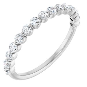 Platinum 1/2 CTW Lab-Grown Diamond Anniversary Band