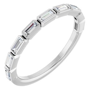 Platinum 1/4 CTW Lab-Grown Diamond Anniversary Band