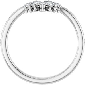 Platinum 1/3 CTW Lab-Grown Diamond Contour Band
