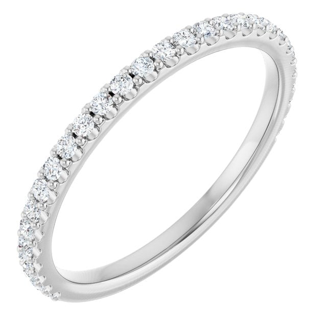 Platinum 1/4 CTW Lab-Grown Diamond Anniversary Band