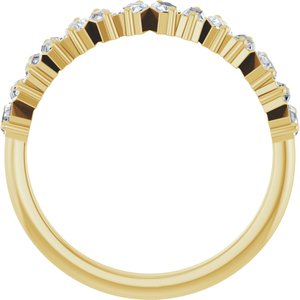 14K Yellow 7/8 CTW Lab-Grown Diamond Anniversary Band