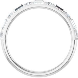 Platinum 1/2 CTW Lab-Grown Diamond Anniversary Band