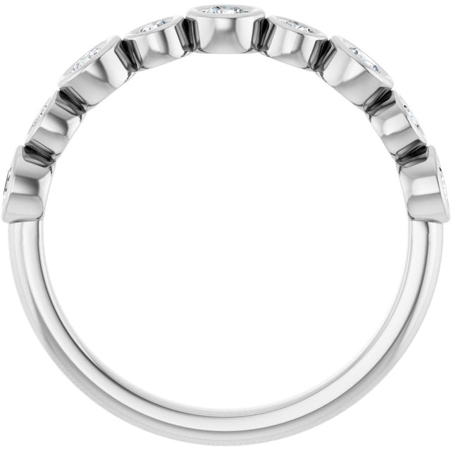 Platinum 3/8 CTW Lab-Grown Diamond  Anniversary Band