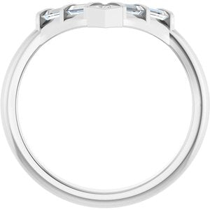 Platinum 1/3 CTW Lab-Grown Diamond Contour Band
