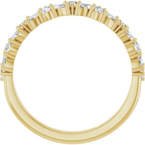 14K Yellow 1/2 CTW Lab-Grown Diamond Anniversary Band