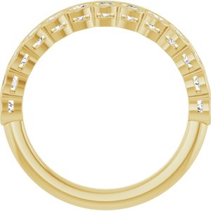 14K Yellow 3/4 CTW Lab-Grown Diamond Anniversary Band