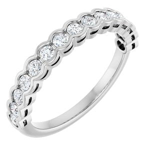 Platinum 1/2 CTW Lab-Grown Diamond Anniversary Band