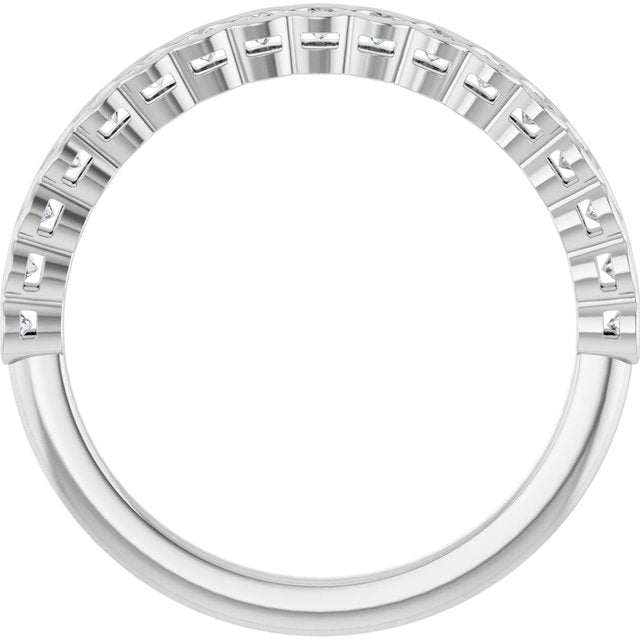 14K White 1/4 CTW Lab-Grown Diamond Anniversary Band