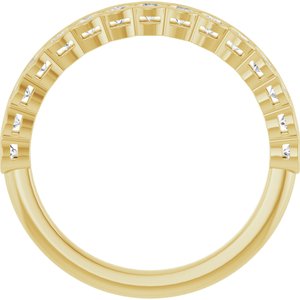14K Yellow 1/2 CTW Lab-Grown Diamond Anniversary Band