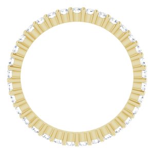 14K Yellow 1/2 CTW Lab-Grown Diamond Eternity Band Size 4