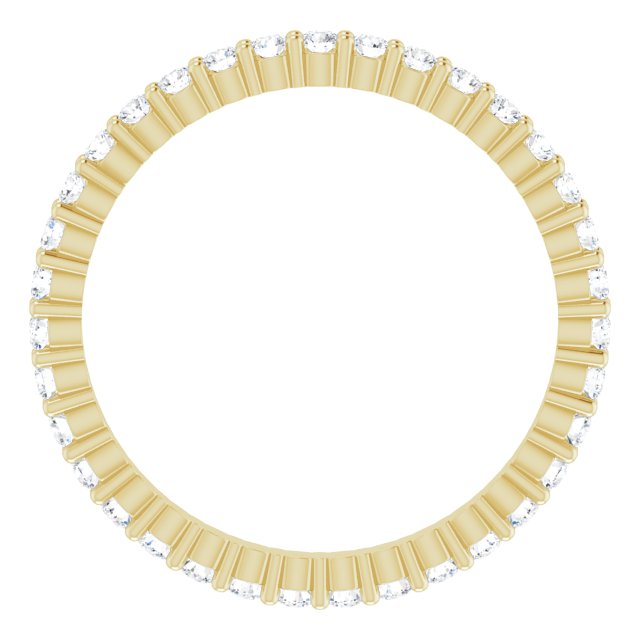 14K Yellow 1/2 CTW Lab-Grown Diamond Eternity Band Size 5.5