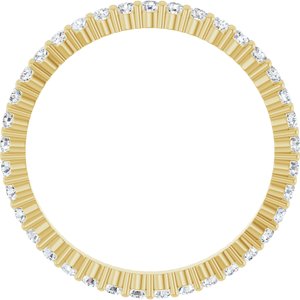 14K Yellow 1/2 CTW Lab-Grown Diamond Eternity Band Size 7