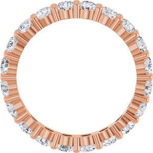 14K Rose 2 CTW Lab-Grown Diamond Eternity Band Size 7