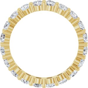 14K Yellow 1 3/4 CTW Lab-Grown Diamond Eternity Band Size 5