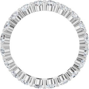 14K White 1 3/4 CTW Lab-Grown Diamond Eternity Band Size 4.5