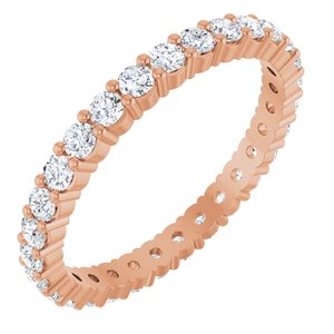 14K Rose 1 CTW Lab-Grown Diamond Eternity Band Size 7