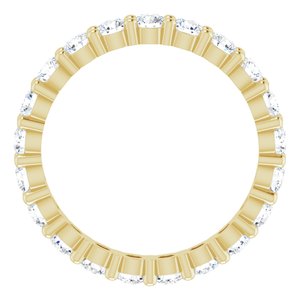 14K Yellow 1 1/4 CTW Lab-Grown Diamond Eternity Band
