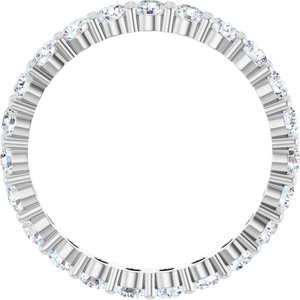 14K White 1 3/8 CTW Lab-Grown Diamond Eternity Band