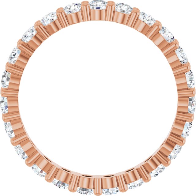 14K Rose 1 3/8 CTW Lab-Grown Diamond Eternity Band