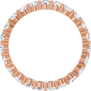 14K Rose 1 3/8 CTW Lab-Grown Diamond Eternity Band