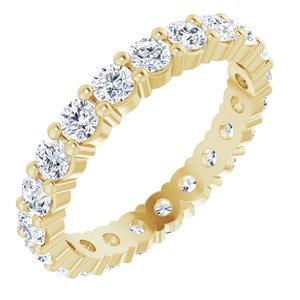 14K Yellow 1 1/4 CTW Lab-Grown Diamond Eternity Band
