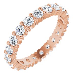 14K Rose 1 1/4 CTW Lab-Grown Diamond Eternity Band