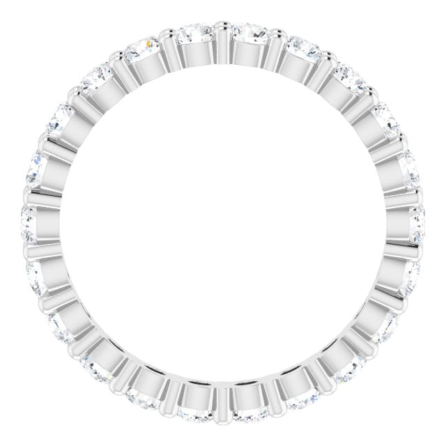 14K White 1 1/3 CTW Lab-Grown Diamond Eternity Band