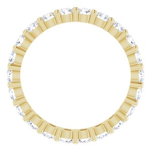 14K Yellow 1 1/3 CTW Lab-Grown Diamond Eternity Band